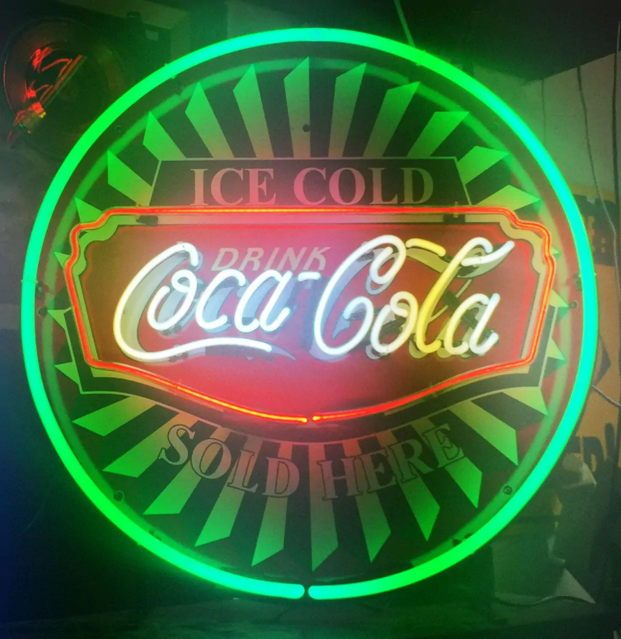 Coca Cola Ice Cold Sold Here Neon Verlichting