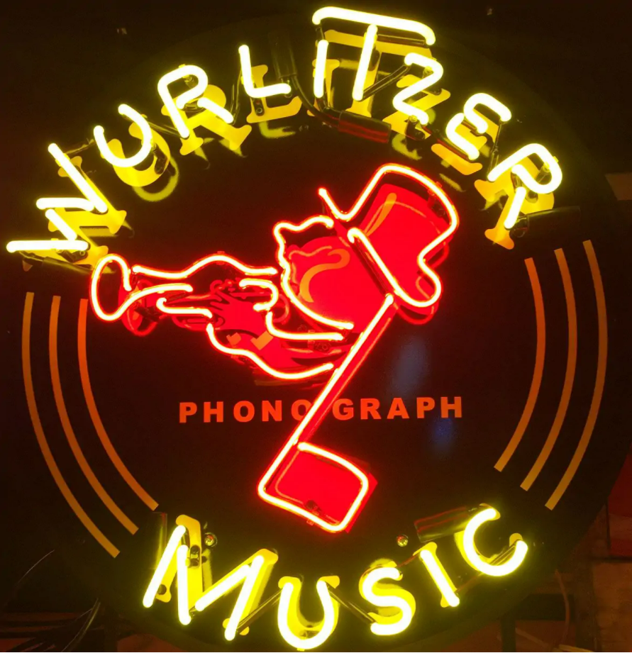 Wurlitzer Music Neon Verlichting
