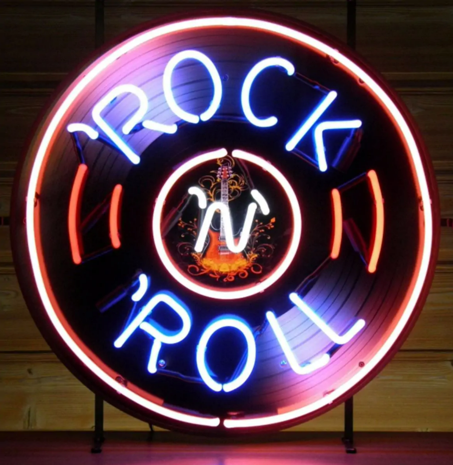 Rock n Roll LP Neon Verlichting