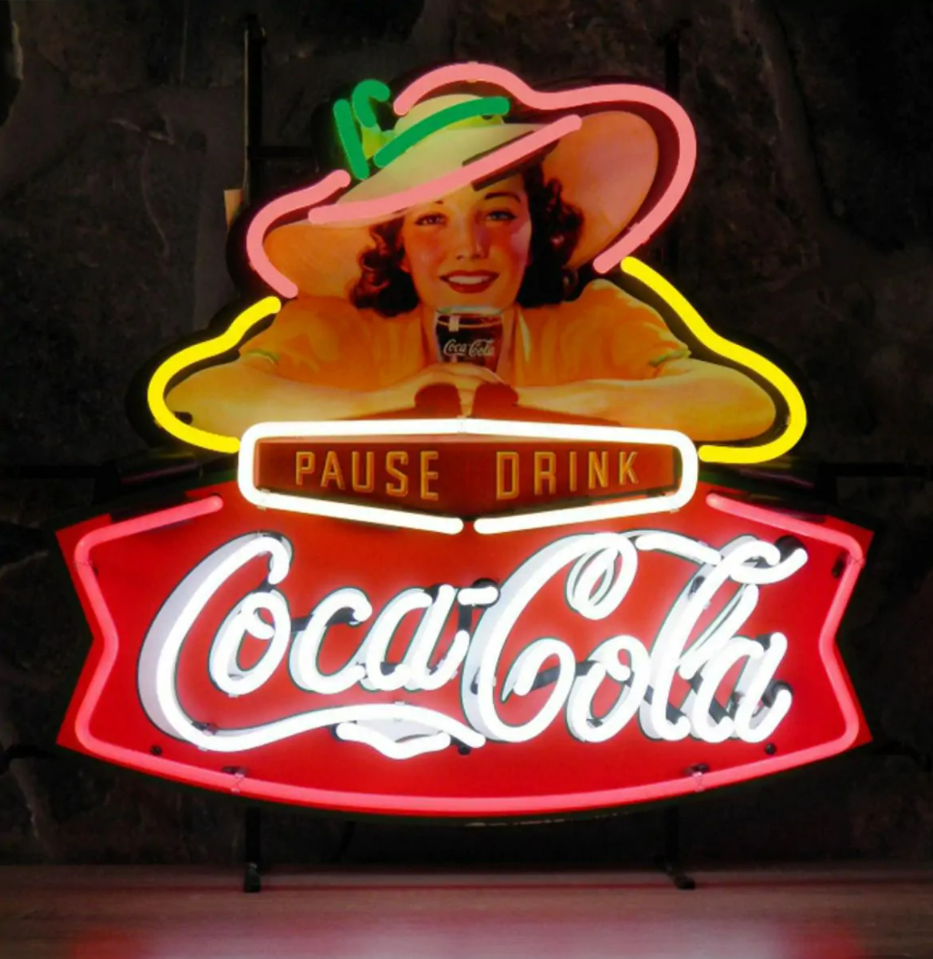 Coca-Cola Pause Drink Fifties Neon Verlichting