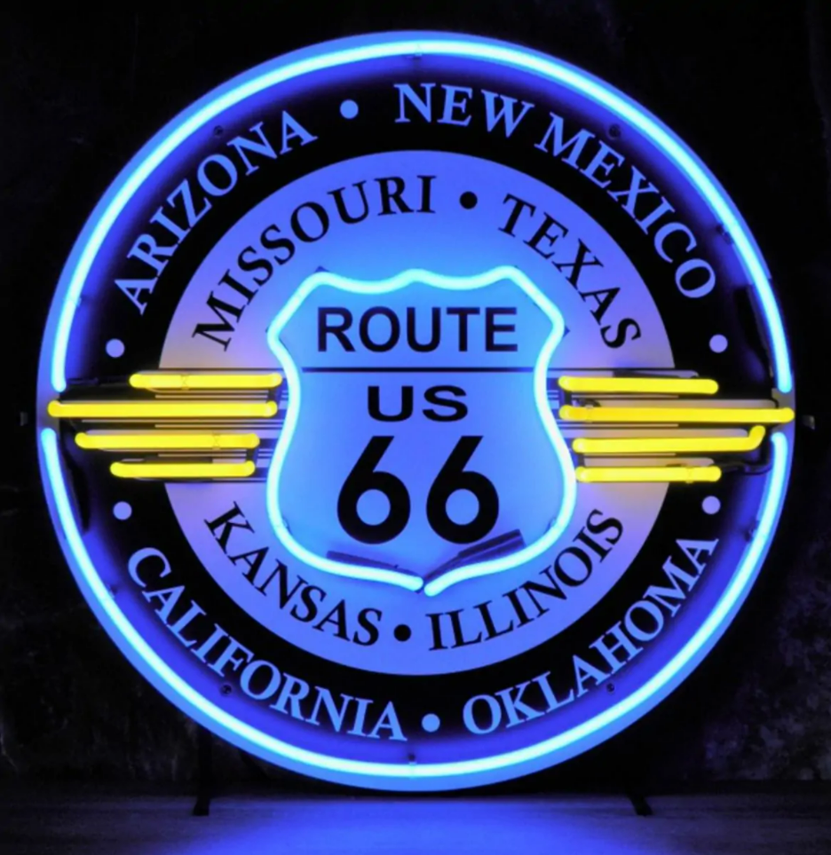 Route 66 all States Neon Verlichting