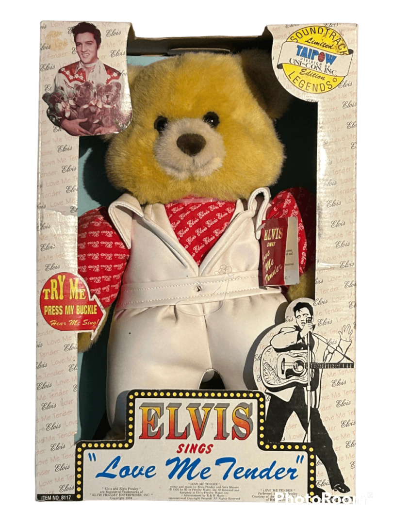 Elvis Presley musical bear zingt “Love me Tender” Taipow zonder gesp