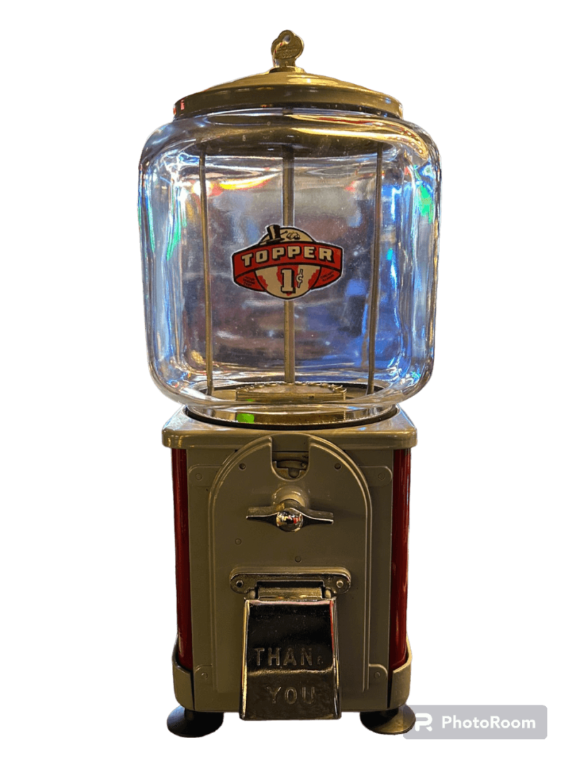 Topper Victor Vending Corp. Kauwgomballen automaat gumball machine candy nuts machine