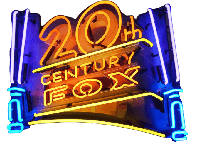 20th century fox neon verlichting