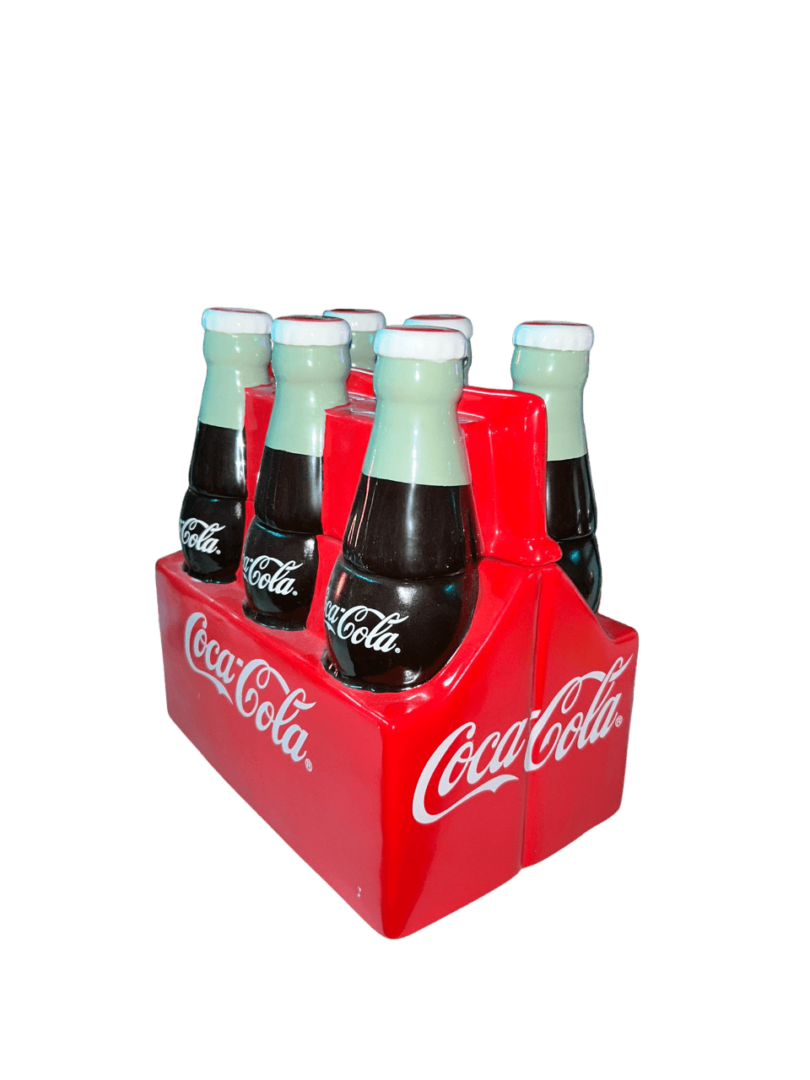 coca cola sixpack cookie jar bottles koektrommel coke collectible