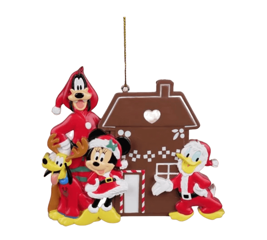 gingerbread house goofy pluto minni mickey mouse disney ornament kurt s adler