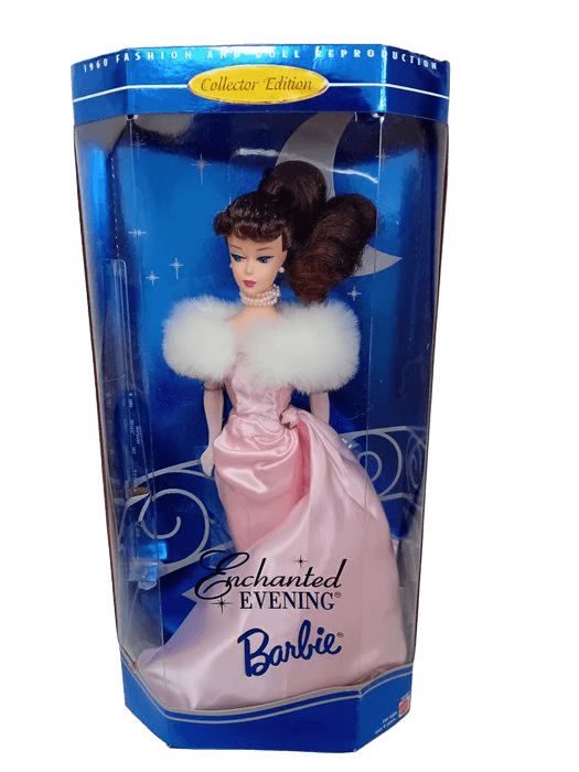 repro 1960 enchanted evening brunette barbie