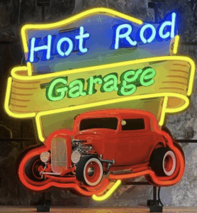 8465 hot rod garage neon