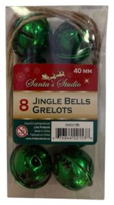 8 kerstbellen groen